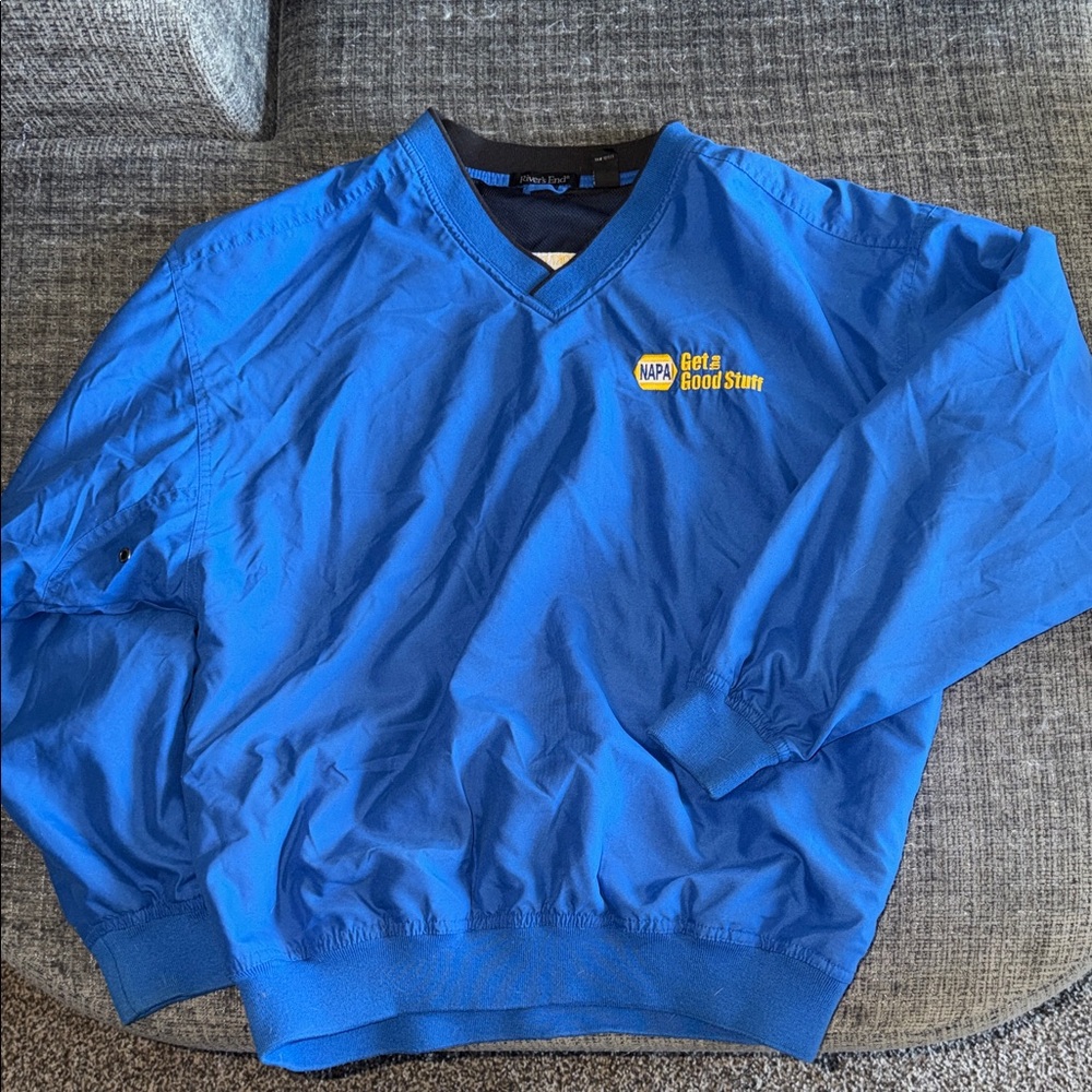 Bold blue NAPA jacket/sweatshirt